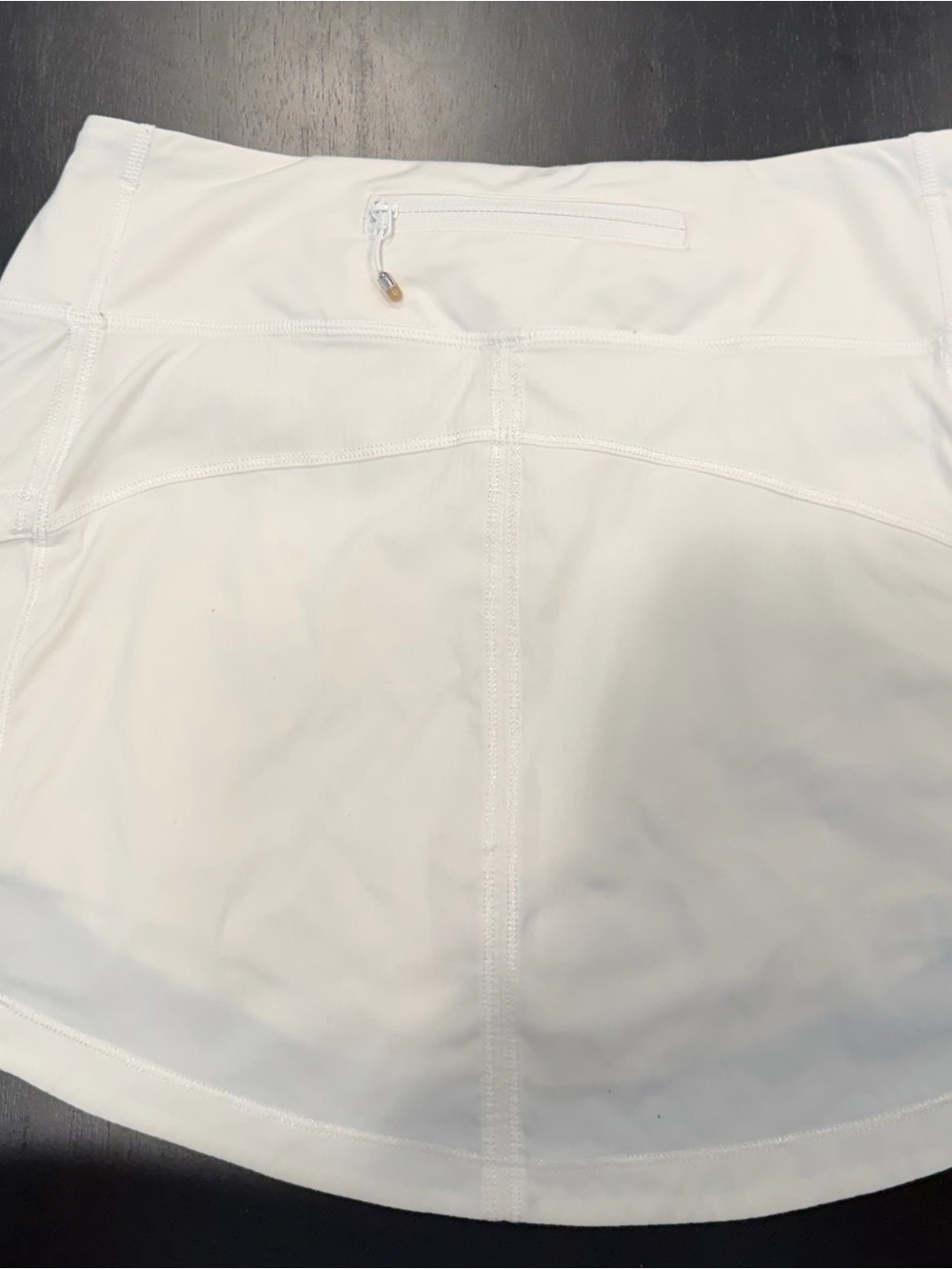 lululemon athletica White Athletic Skort with Back Zip Pocket